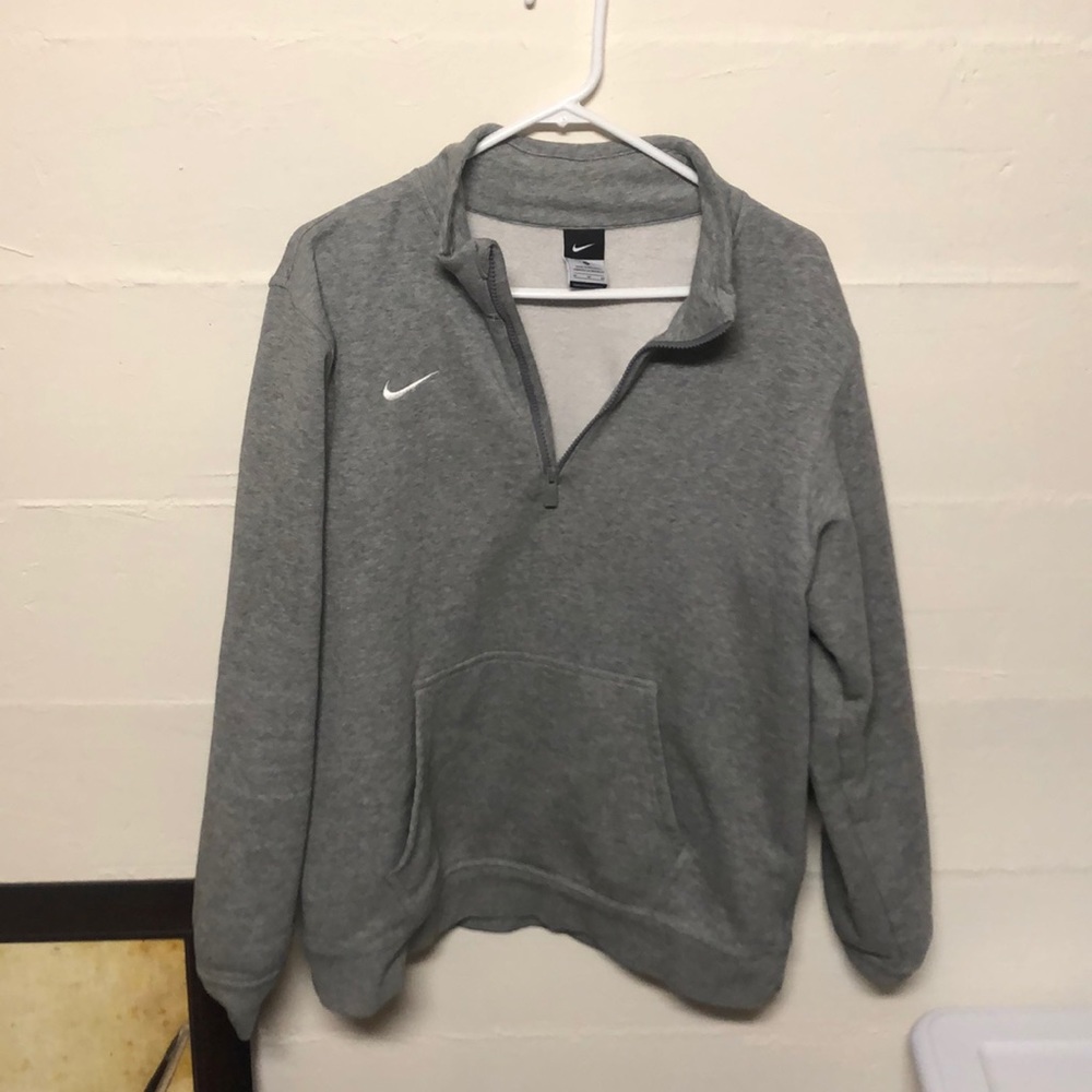 Nike Fleece Grey Quarter Zip Medium